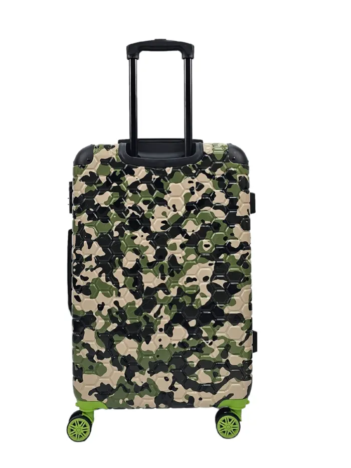 Camo Print Hard Case Shell Suitcase Carry On Cabin Check In Combination Lock - Image 26