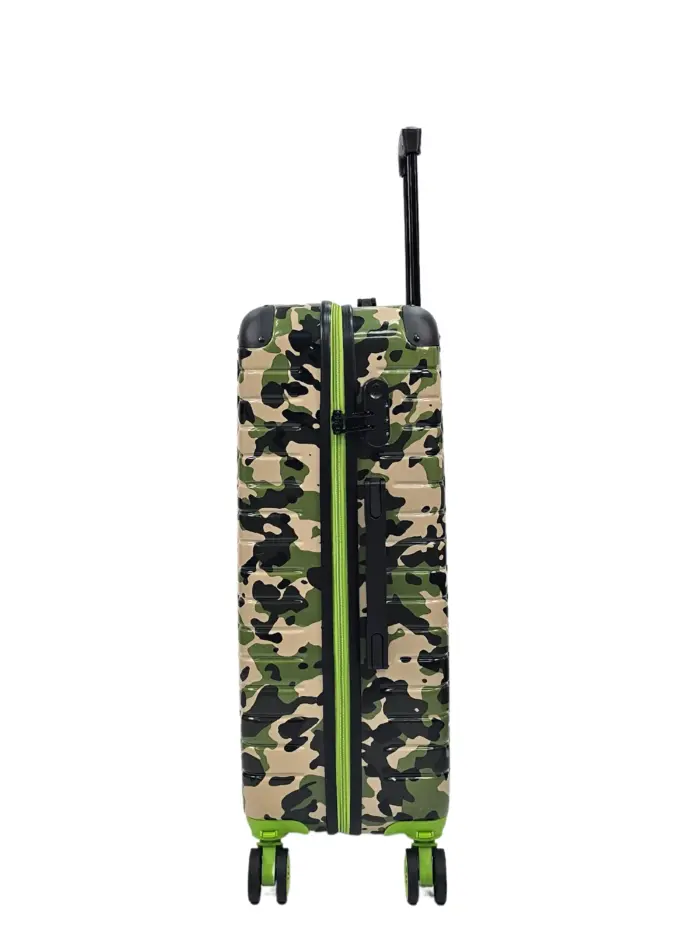 Camo Print Hard Case Shell Suitcase Carry On Cabin Check In Combination Lock - Image 25