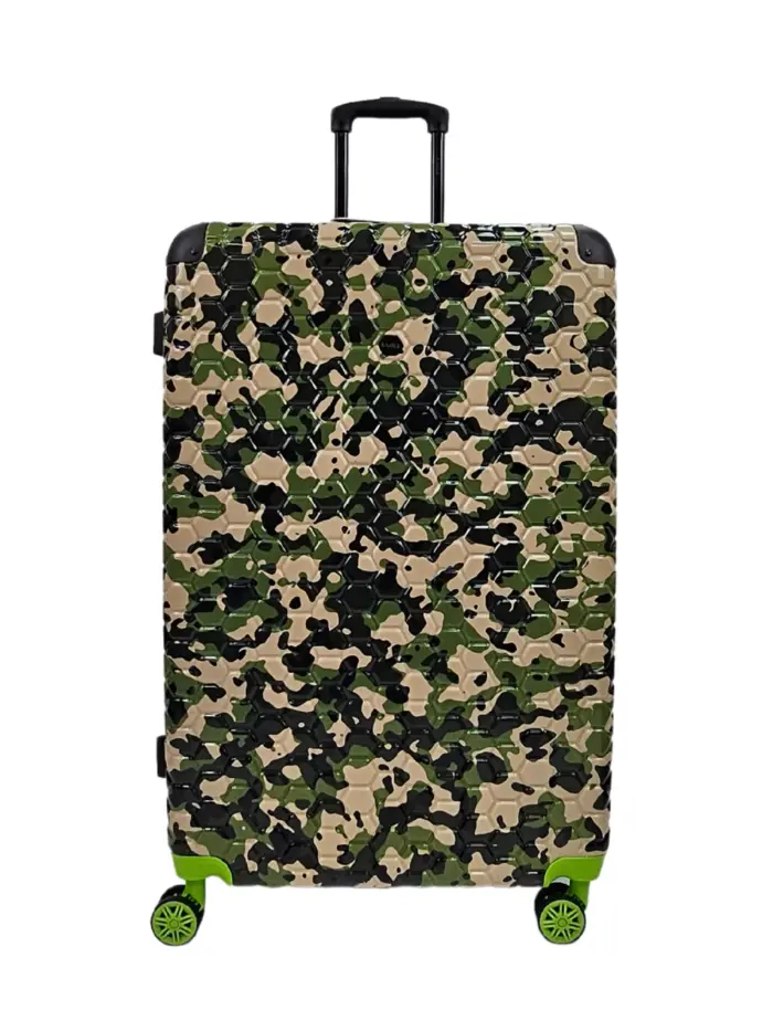 Camo Print Hard Case Shell Suitcase Carry On Cabin Check In Combination Lock - Image 54