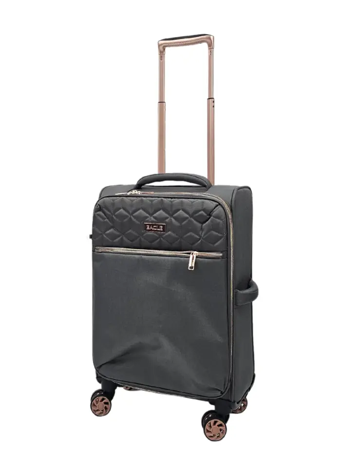 Suitcase Travel Bag Carry On Hand Cabin Check in Soft Case Luggage Trolley Set - Image 6