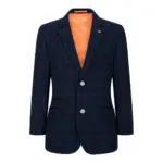 Boys Blue 3 Piece Suit Navy Check Wedding Prom Formal Vintage Tailored Fit - Image 9