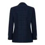 Boys Blue 3 Piece Suit Navy Check Wedding Prom Formal Vintage Tailored Fit - Image 5