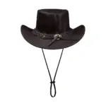 Australian Unisex Western Cowboy Hat Real Leather Outback Riding Outlaw Classic - Image 7