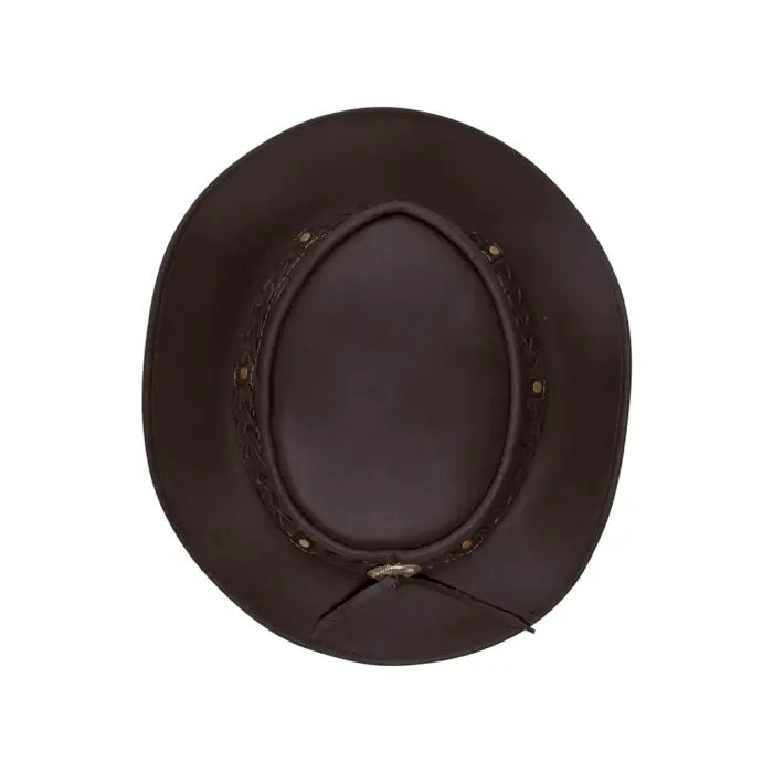 Australian Unisex Western Cowboy Hat Real Leather Outback Riding Outlaw Classic - Image 9