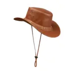 Australian Unisex Western Cowboy Hat Real Leather Outback Riding Outlaw Classic - Image 11