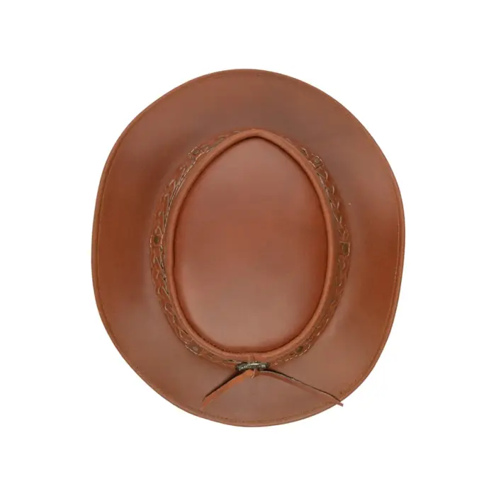Australian Unisex Western Cowboy Hat Real Leather Outback Riding Outlaw Classic - Image 14