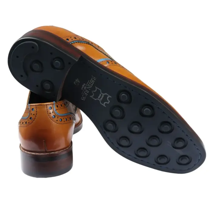 Men's Shoes Leather Brogue Lace Up Formal Dress Shoe - Image 5