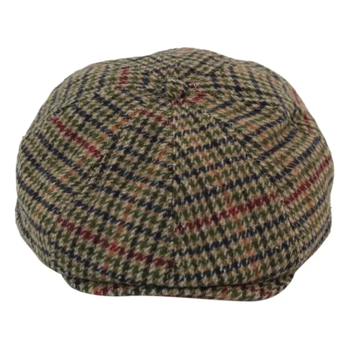 Tweed Newsboy Cap Blinders Baker Boy Flat Check Grandad Hat Elasticated Free Size - Image 5