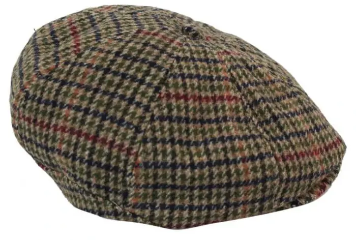 Tweed Newsboy Cap Blinders Baker Boy Flat Check Grandad Hat Elasticated Free Size - Image 7