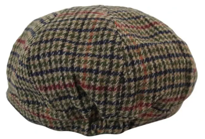 Tweed Newsboy Cap Blinders Baker Boy Flat Check Grandad Hat Elasticated Free Size - Image 8