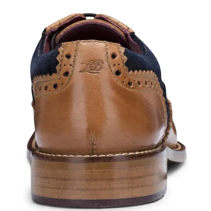 Kids Childrens Boys Real Leather Brogues Laced Smart Formal Vintage Classic Peaky - Image 9