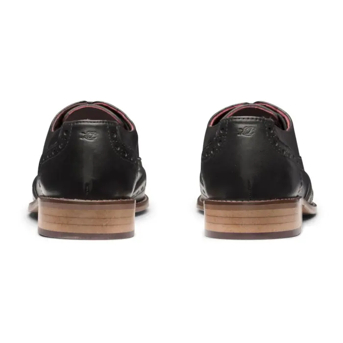 Mens Laced Brogues Shoes Classic Tailoring Black Tan Brown Vintage Formal Smart - Image 5