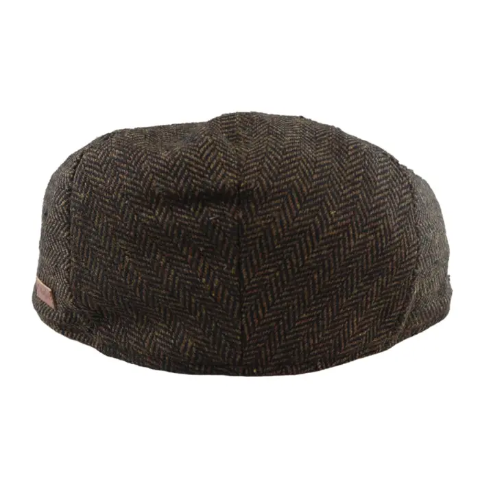Mens Flat Cap Wool Herringbone Tweed Vintage Classic 1920s Unisex Del Boy - Image 4