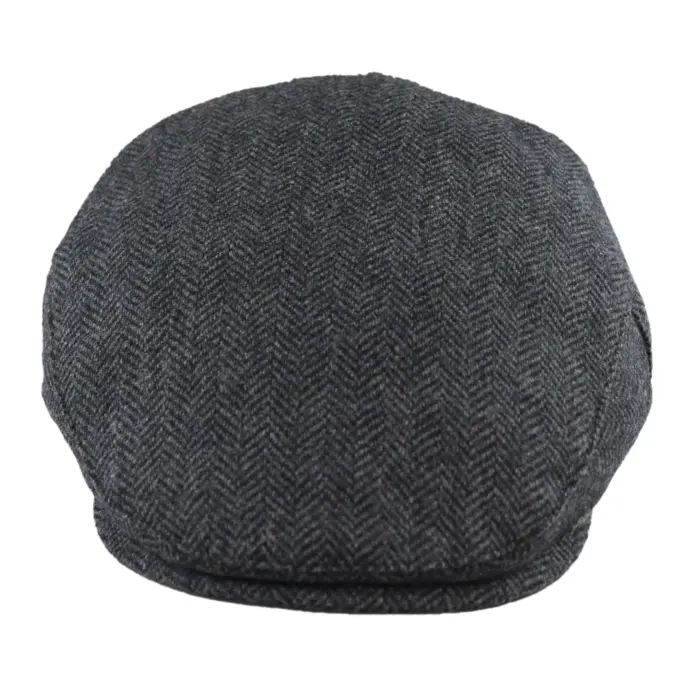 Mens Flat Cap Wool Herringbone Tweed Vintage Classic 1920s Unisex Del Boy - Image 6
