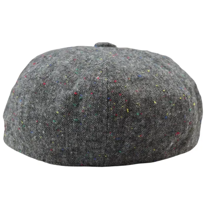 8 Panel Baker Boy Cap Shelby Hat Wool VIntage Tweed Classic Brown Grey Razor - Image 12