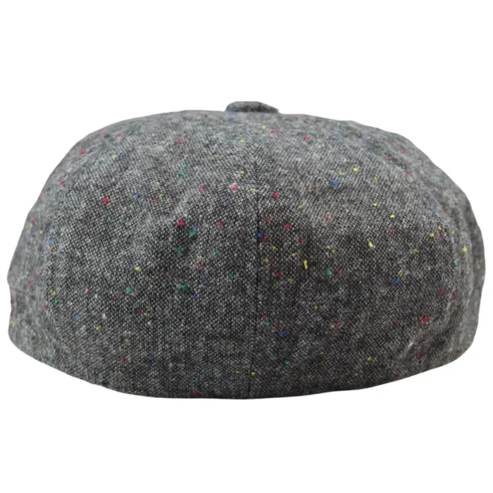 8 Panel Baker Boy Cap Shelby Hat Wool VIntage Tweed Classic Brown Grey Razor - Image 16