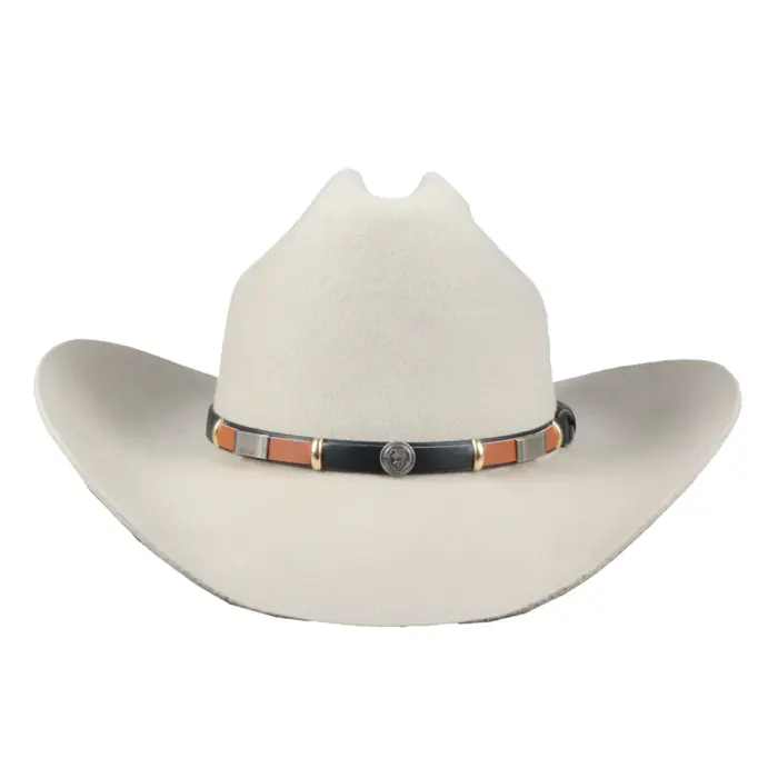 Men's Cowboy Hat 100% Wool Felt Wide Brim Fedora Western Cap - Image 14