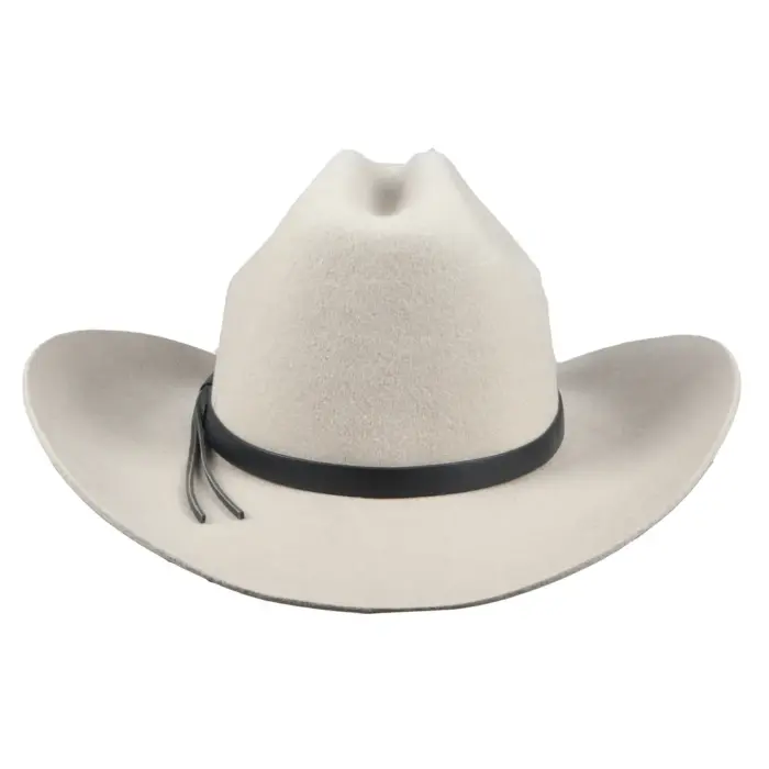 Men's Cowboy Hat 100% Wool Felt Wide Brim Fedora Western Cap - Image 15