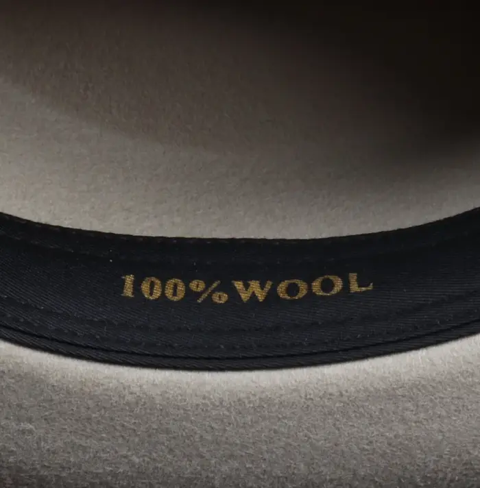 Men's Cowboy Hat 100% Wool Felt Wide Brim Fedora Western Cap - Image 16