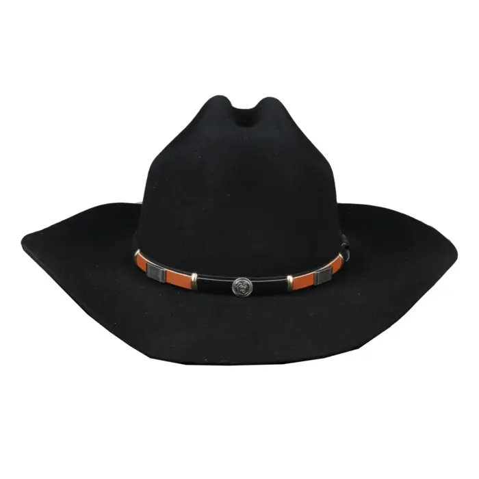 Men's Cowboy Hat 100% Wool Felt Wide Brim Fedora Western Cap - Image 3