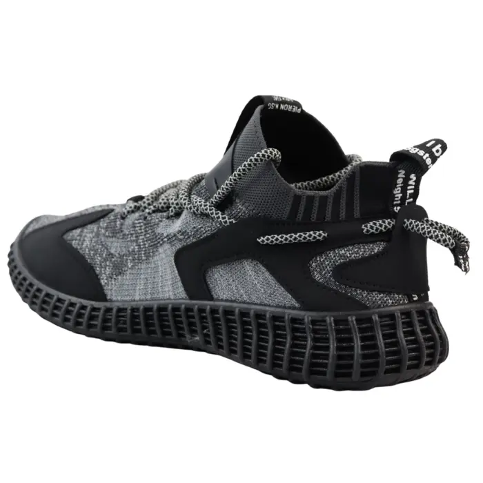Men's Trainers Lightweight Running Shoes Breathable Gym Workout Outdoor Sport Sneakers | Black Grey - Image 4