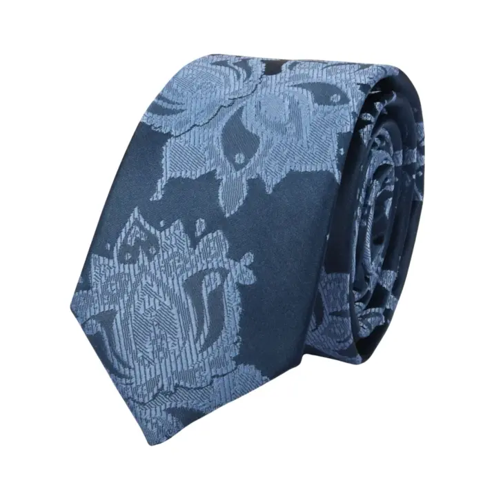 Men's Tie Pocket Sqaure Set Wedding Business Formal Floral Necktie Handkerchief - Image 3