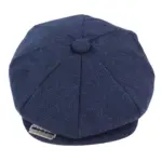 Mens Tweed Newsboy Peaky Blinder Baker Boy Razor Flat Cap Grandad Hat 8 Panel