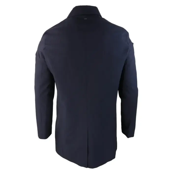 Mens Smart Casual Brando Mac Overcoat Jacket High Collar Zip Button 3/4 - Image 9