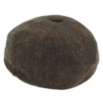 Mens Tweed Newsboy Peaky Blinder Baker Boy Razor Flat Cap Grandad Hat 8 Panel - Image 8