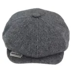 Mens Tweed Newsboy Peaky Blinder Baker Boy Razor Flat Cap Grandad Hat 8 Panel - Image 21