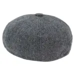 Mens Tweed Newsboy Peaky Blinder Baker Boy Razor Flat Cap Grandad Hat 8 Panel - Image 24