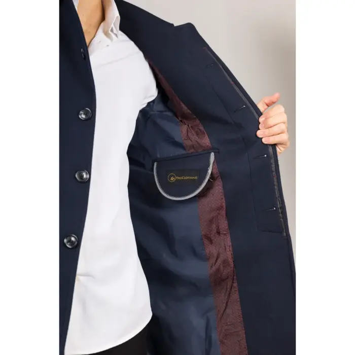 Men's Overcoat Classic Collar Wool Blend Classic Trench Coat Winter Jacket - Image 24