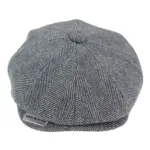 Mens Tweed Newsboy Peaky Blinder Baker Boy Razor Flat Cap Grandad Hat 8 Panel - Image 9