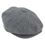 Mens Tweed Newsboy Peaky Blinder Baker Boy Razor Flat Cap Grandad Hat 8 Panel - Image 10