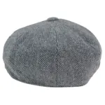 Mens Tweed Newsboy Peaky Blinder Baker Boy Razor Flat Cap Grandad Hat 8 Panel - Image 12