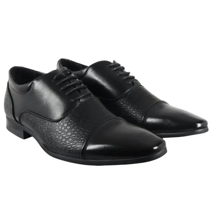 Men's Shoes Lace Up Brogue Leather Lined Formal Dress Shoe - Image 6