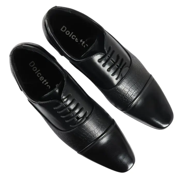 Men's Shoes Lace Up Brogue Leather Lined Formal Dress Shoe - Image 5