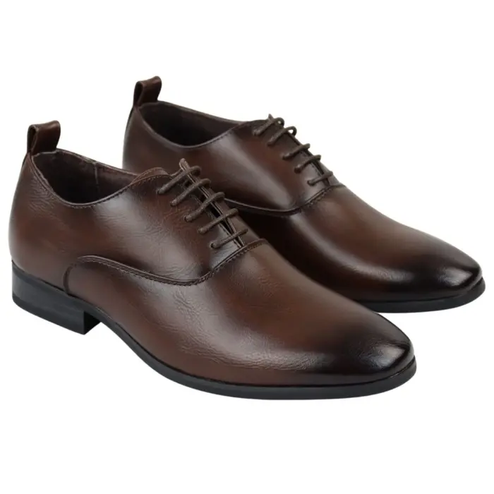Men's Derby Shoes Oxford Dress Lace Up Shoe - Image 17