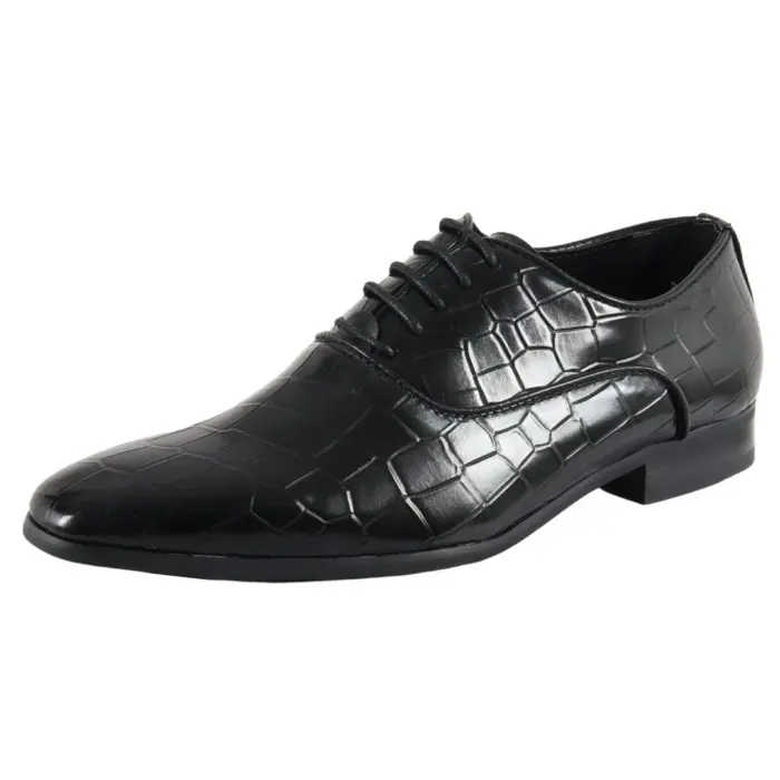 Men's Shoes Lace Up Oxford Derby Leather Lined Formal Dress Shoe - Image 2