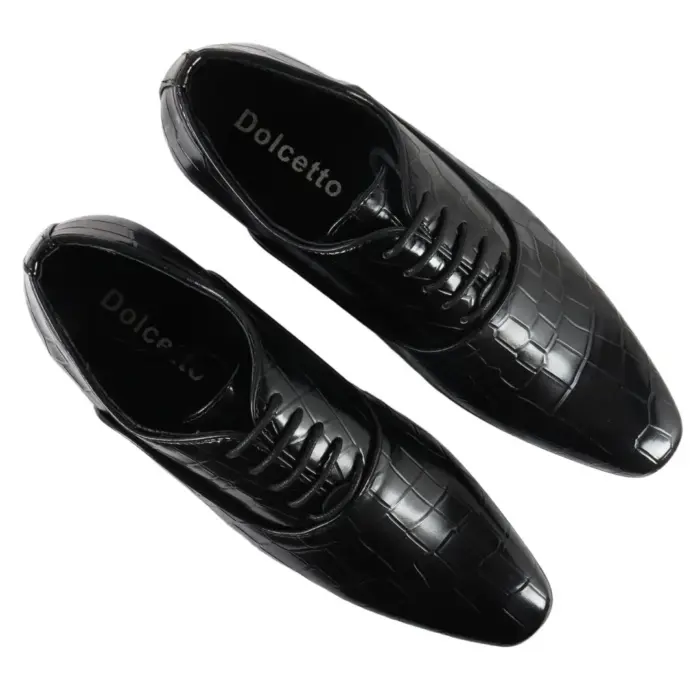 Men's Shoes Lace Up Oxford Derby Leather Lined Formal Dress Shoe - Image 5