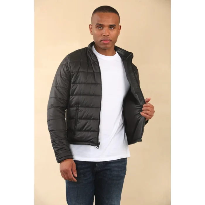 Men's Reversible Quilted Leather Jacket - Image 6
