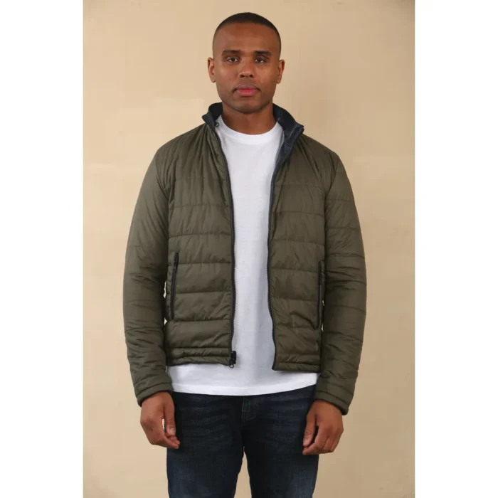 Men's Reversible Quilted Leather Jacket - Image 10