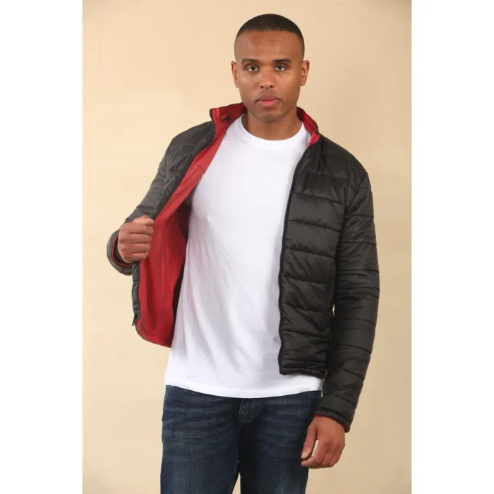 Men's Reversible Quilted Leather Jacket - Image 19