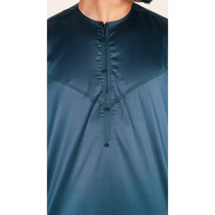 Men's Thobe Jubba Islamic Clothing Muslim Kaftan Emirati Omani Satin Robe - Image 44