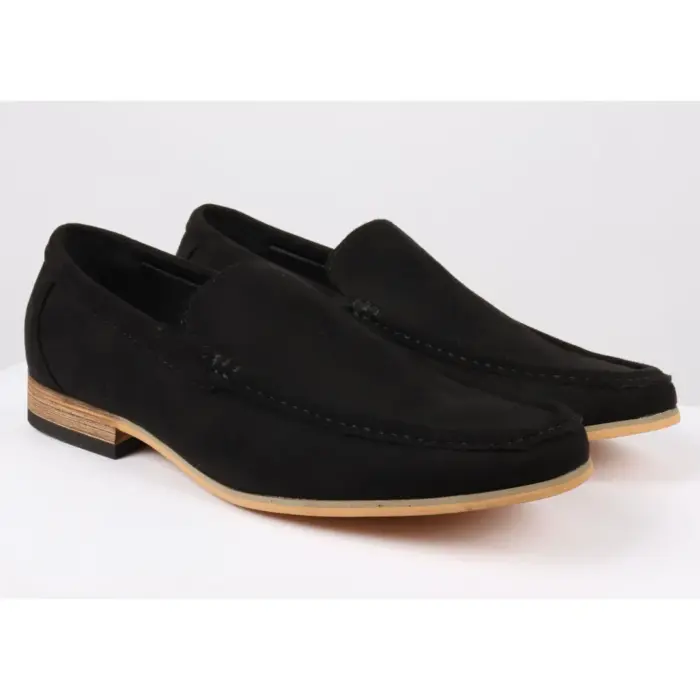 Men's Slip On Lightweight Suede Loafers - Image 7