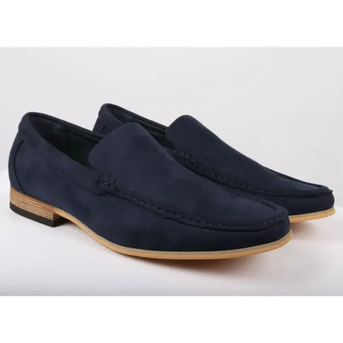 Men's Slip On Lightweight Suede Loafers - Image 13