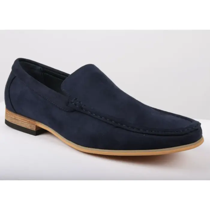 Men's Slip On Lightweight Suede Loafers - Image 9