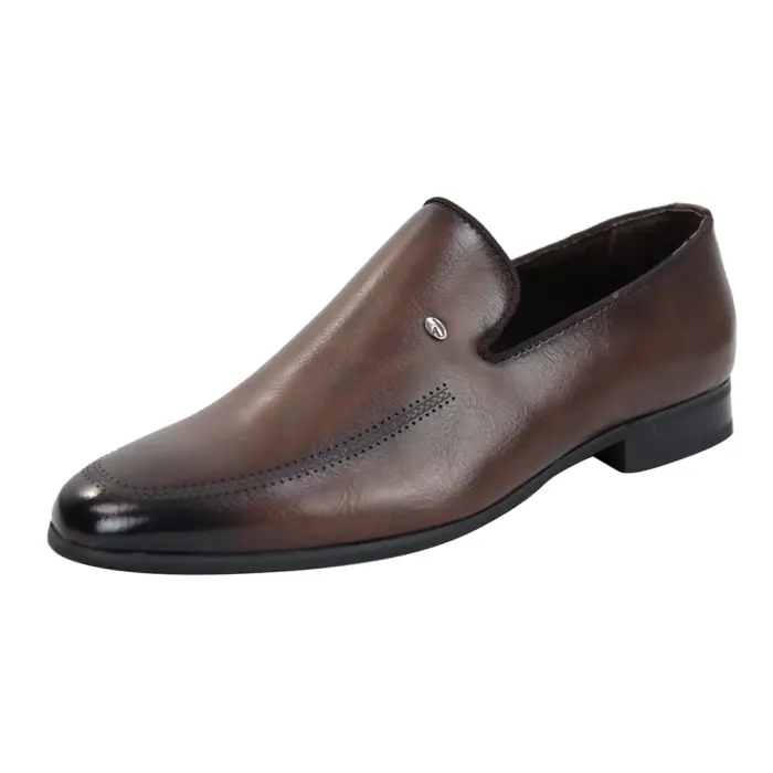 Men's Slip On Loafers Formal Dress Shoes Black Brown - Image 6