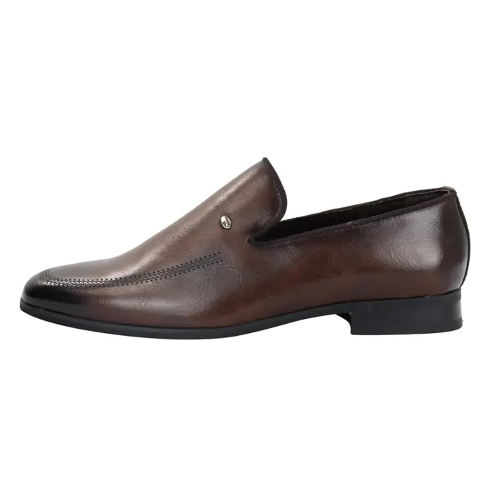 Men's Slip On Loafers Formal Dress Shoes Black Brown - Image 5