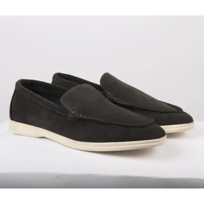 Men's Suede Slip On Comfort Fit Loafers - Image 2